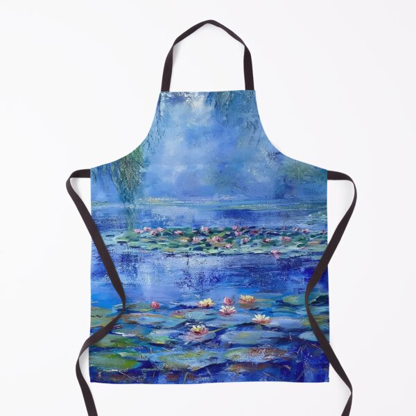 Item preview, Water Lilies by Claude Monet Fan Art Watercolor Painting Vintage Botanical Floral Flowers Nature Digital Illustration designed and sold by Matt_Smith.