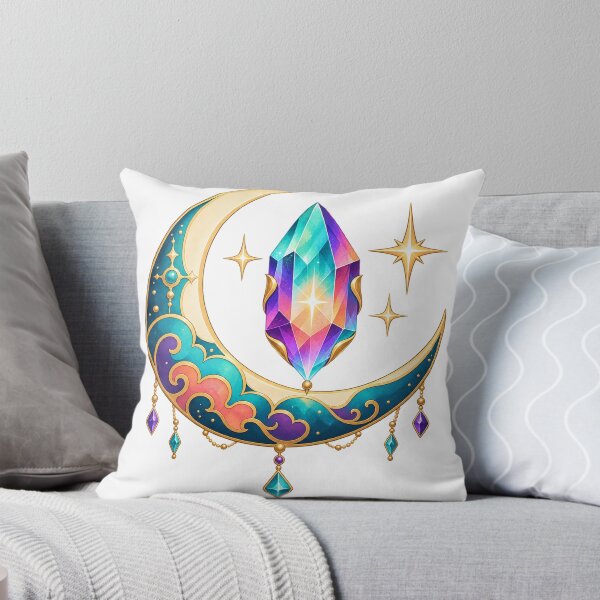 Item preview, Prismatic Crescent Moon Celestial Graphic designed and sold by S06PMarketing.