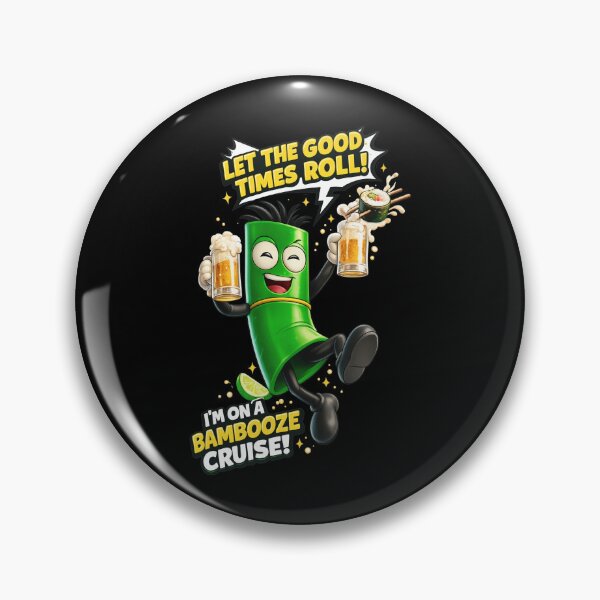 Aperçu de l'œuvre Croisière Bambooze, jeu de mots drôle sur les sushis et la bière créée et vendue par TIBAAGUIRRE.