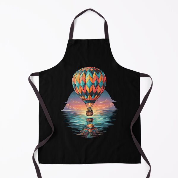 Item preview, Colorful Hot Air Balloon Sunrise Over Ocean Reflection designed and sold by OddPopARt.