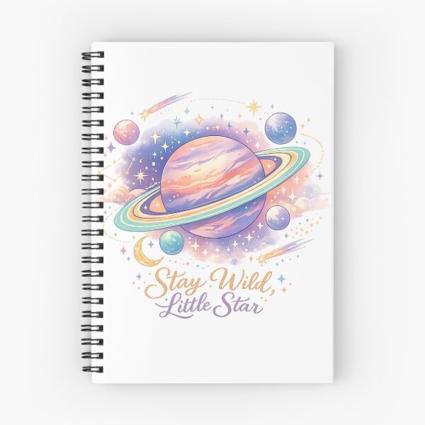 Item preview, Stay Wild Little Star Pastel Saturn Planet Celestial Space Art Design designed and sold by inkoutninja.