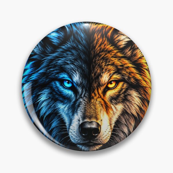 Item preview, Dual Spirit Wolf designed and sold by HookPixelStudio.