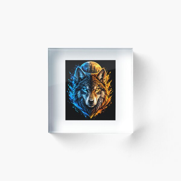 Artikelvorschau, Doppelgeistwolf entworfen und verkauft von HookPixelStudio.