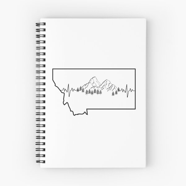 Item preview, Montana Heartbeat Mountain designed and sold by GiftableGems.