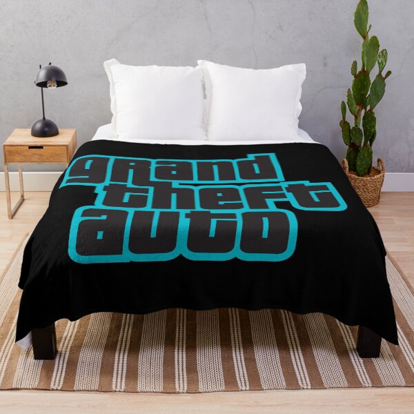 Item preview, GTA Grand Theft Auto Logo Cool Blue designed and sold by BubblePopRed.