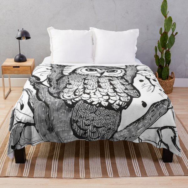 Item preview, Owl Looking Down Art Print - Ukiyo-e Style Japanese Illustration designed and sold by Purrfecta.