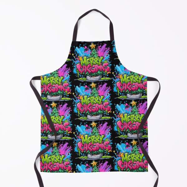 Item preview, Merry Hip Hop Christmas Tree Graffiti Design designed and sold by RichardRags.