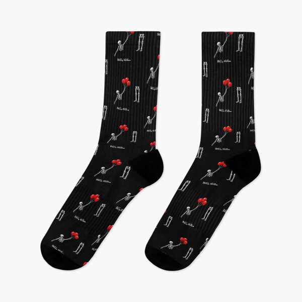 Item preview, Well Shit Funny Skeleton Flying with Red Balloons designed and sold by thefirstbroo.