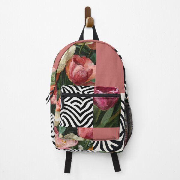 Item preview, Floral Checked Black and White Print designed and sold by Pattern Wilde Studio Co..