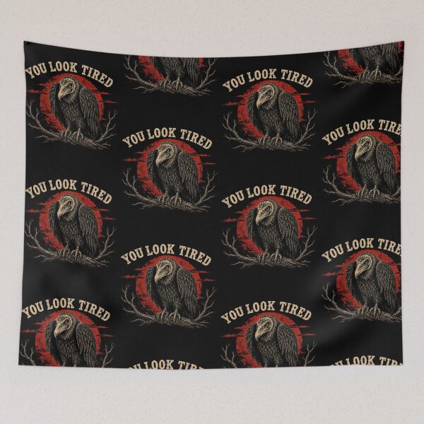 Item preview, You Look Tired Vulture Sarcastic Bird Lover designed and sold by OddPopARt.