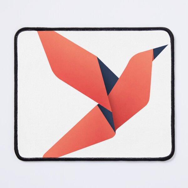 Item preview, Minimal Folded Bird In Coral designed and sold by S06PMarketing.