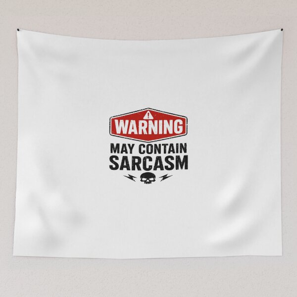 Item preview, Warning May Contain Sarcasm Sarcastic Humor Witty Personality designed and sold by HumansStuck12.