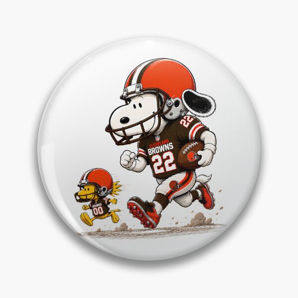 Item preview,  Cleveland Browns Snoopy And Woodstock Player designed and sold by GrimVibeArts.