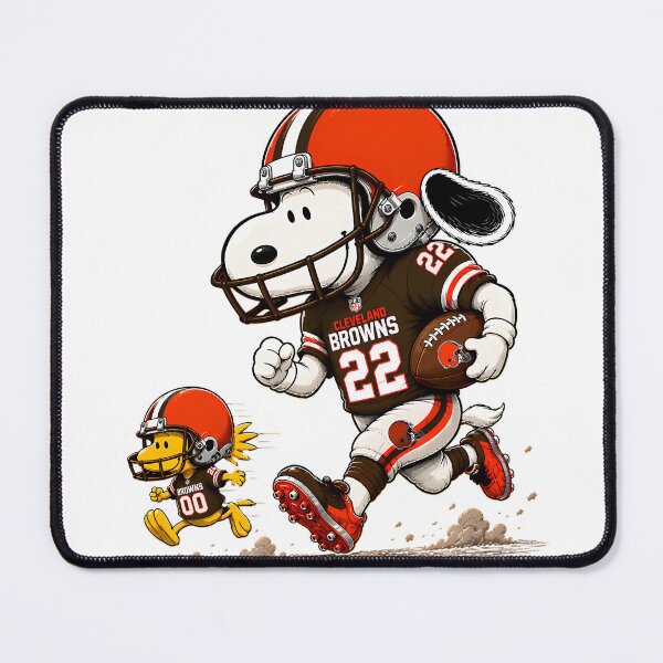 Item preview, Cleveland Browns Snoopy And Woodstock Player designed and sold by GrimVibeArts.