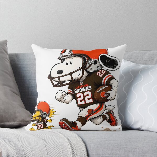 Item preview,  Cleveland Browns Snoopy And Woodstock Player designed and sold by GrimVibeArts.