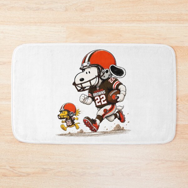 Item preview,  Cleveland Browns Snoopy And Woodstock Player designed and sold by GrimVibeArts.
