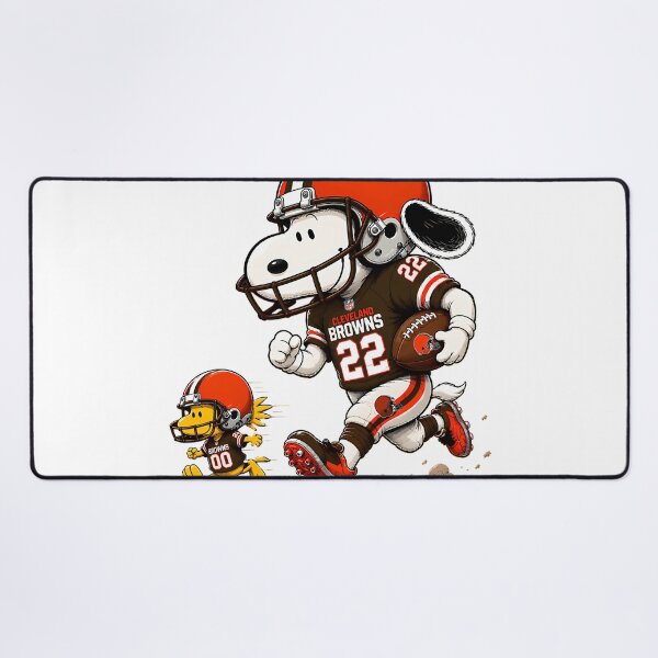 Item preview,  Cleveland Browns Snoopy And Woodstock Player designed and sold by GrimVibeArts.