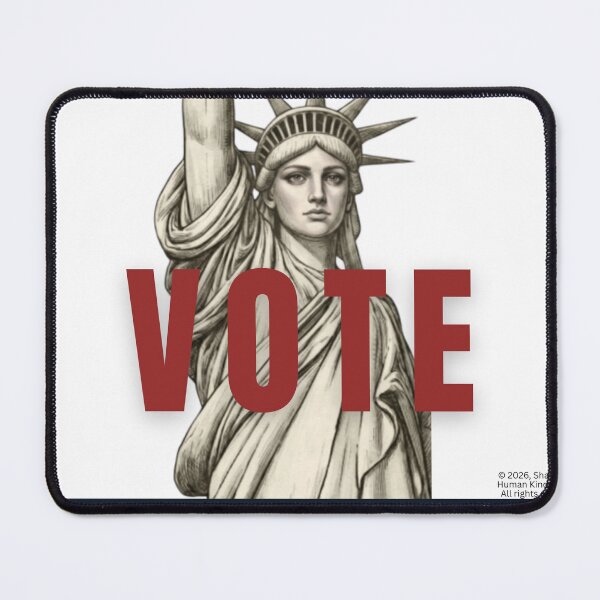 Item preview, VOTE - Democracy Won't Defend Itself. designed and sold by HumanKindMedia.
