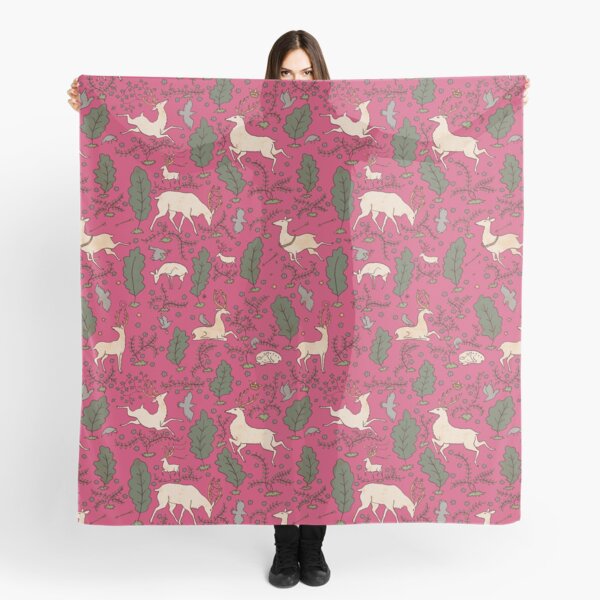 The Running of the Deer - Pink Scarf