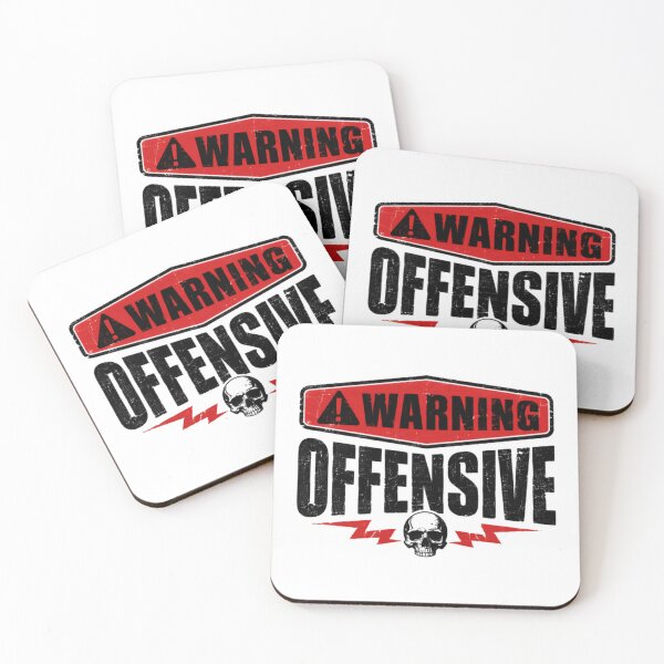 Item preview, Warning Offensive Edgy Adult Humor Sarcastic Statement designed and sold by HumansStuck12.