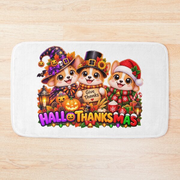 Item preview, Cute Corgi Halloween Thanksgiving Christmas designed and sold by QuiteOrbit.