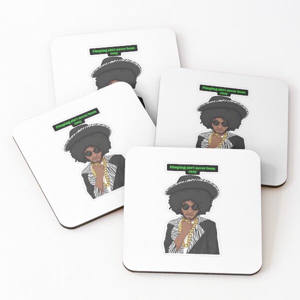 Item preview, Pimpin' Ain't Easy" Retro Hip Hop Urban Culture Vinyl Sticker designed and sold by TheModernMuslimchibi&more .