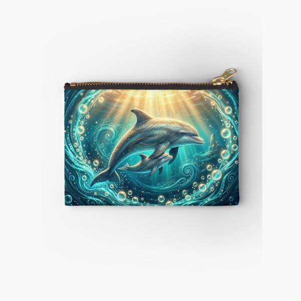 Item preview, Mother & Baby Dolphin — Divine Light Blessing, Tatau Ocean Art designed and sold by Hawaii26.