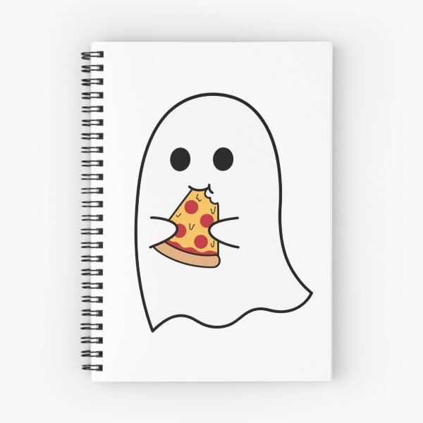 Item preview, Cute Ghost Eating Pizza designed and sold by wingoo22.