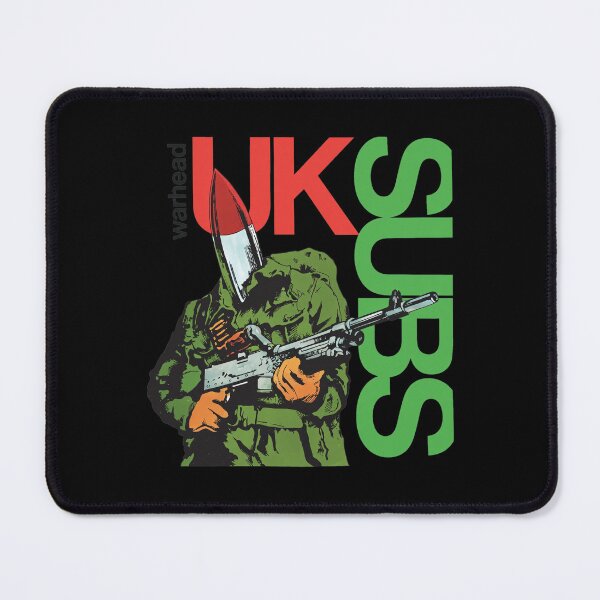 Item preview, UK SUBS Warhead Punk Rock Music Art designed and sold by SANDRAMARSHAL.