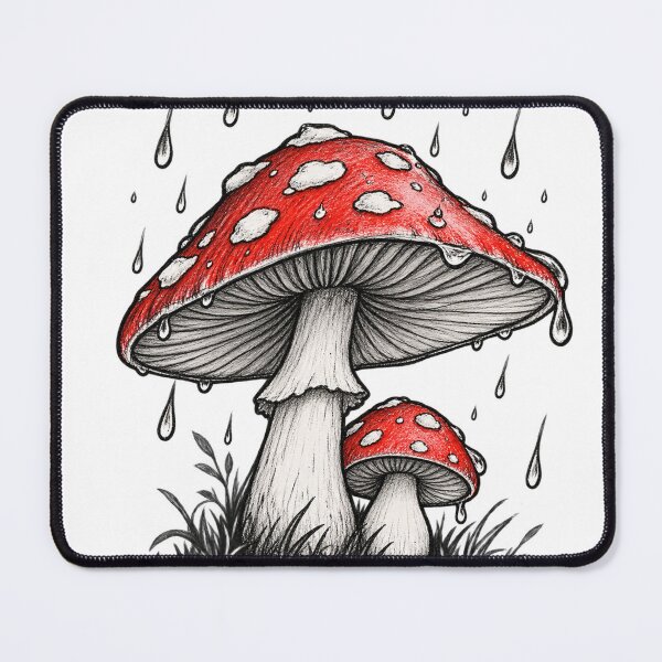 Item preview, Hand Drawn Mushroom Umbrella Sketch designed and sold by S06PMarketing.