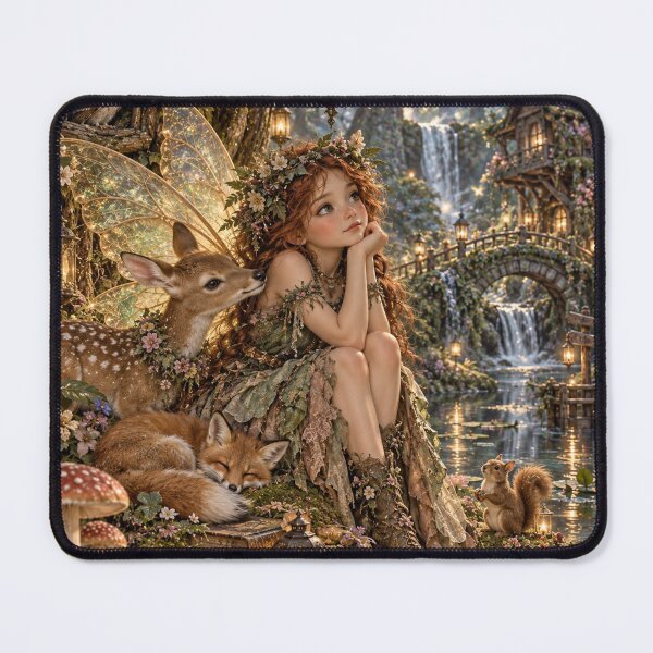 Item preview, Elowen Faye Enchanted Forest Fairy designed and sold by FairyArtCottage.