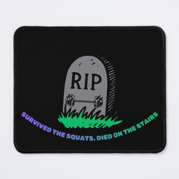 Item preview, Funny Leg Day Tombstone R.I.P Squats Workout Humor designed and sold by Mircea786.