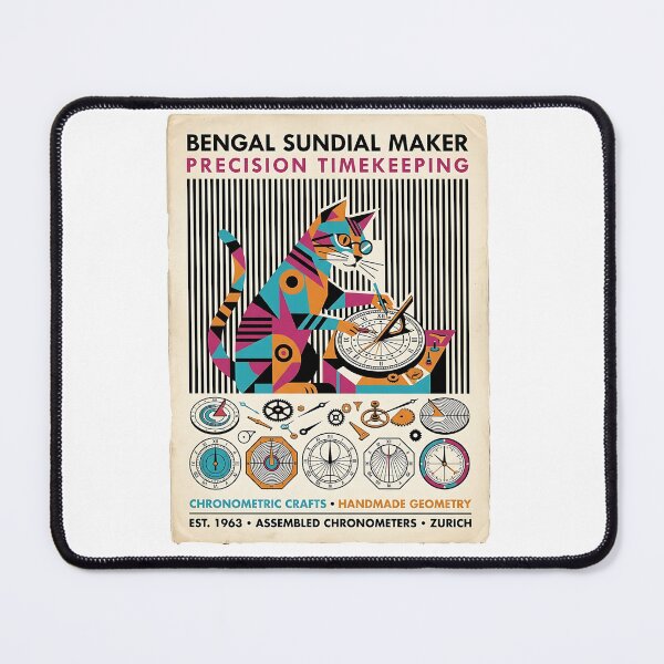 Item preview, Bengal Cat Sundial Maker designed and sold by PictoVibe.
