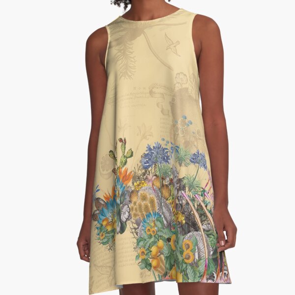 Ancient Growth A-Line Dress