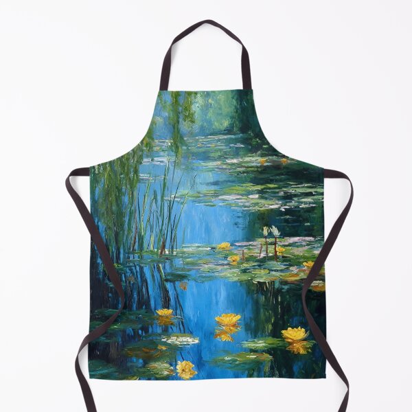 Item preview, Water Lilies by Claude Monet Fan Art Watercolor Painting Vintage Botanical Floral Flowers Nature Digital Illustration designed and sold by Matt_Smith.