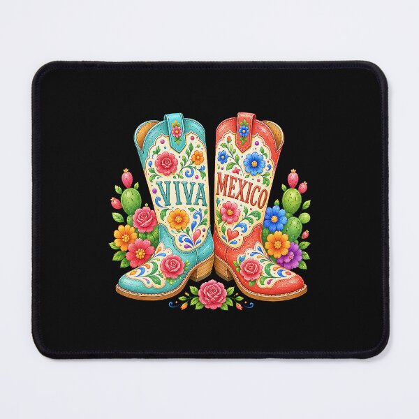 Item preview, Viva Mexico Floral Western Cowgirl Boots Celebration designed and sold by thefirstbroo.
