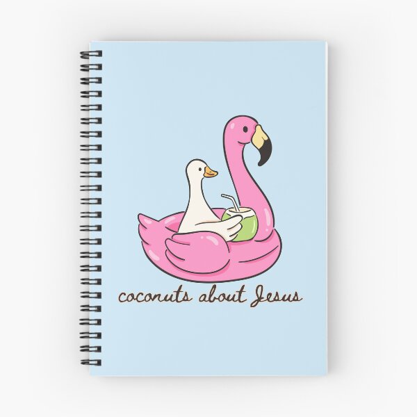 Item preview, Silly Goose Pink Flamingo Coconuts About Jesus Tropical Beach Summer Vibes designed and sold by Forevermore.