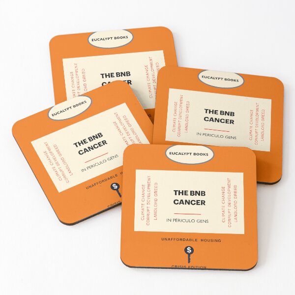 Item preview, Eucalypt Books The BnB Cancer Unaffordable Housing Crisis designed and sold by Donnahuntriss.