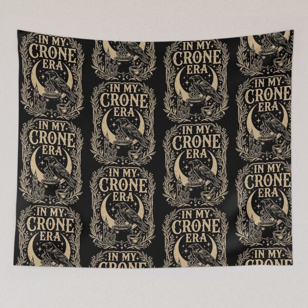 Item preview, In My Crone Era Mystical Witch Raven Celestial designed and sold by OddPopARt.