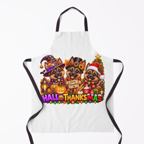 Item preview, German Shepherd Dog Halloween Thanksgiving Christmas designed and sold by QuiteOrbit.