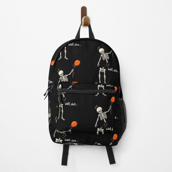 Item preview, Funny Skeleton Holding Balloon Well Shit Humor designed and sold by thefirstbroo.
