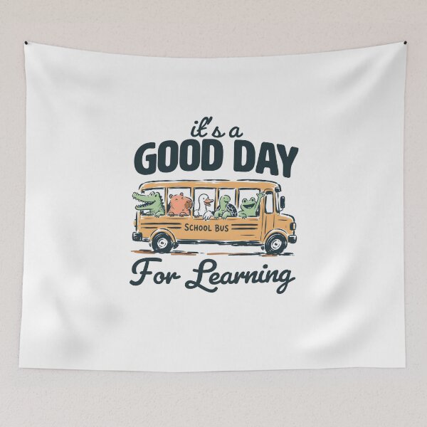 Item preview, It's A Good Day For Learning Cute School Bus Animals Teacher Graphic designed and sold by Lexalion.