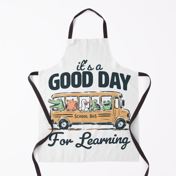 Item preview, It's A Good Day For Learning Cute School Bus Animals Teacher Graphic designed and sold by Lexalion.