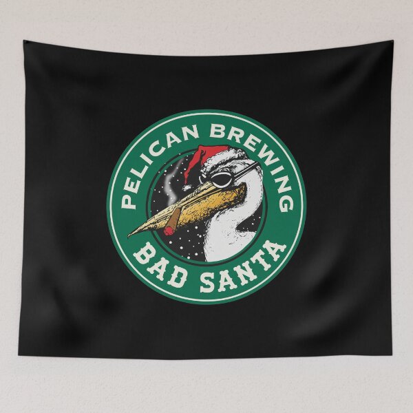Item preview, Bad Santa Pelican Holiday Brewing Logo designed and sold by TIBAAGUIRRE.