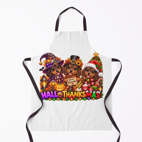 Item preview, Dachshund Dog Halloween Thanksgiving Christmas designed and sold by QuiteOrbit.