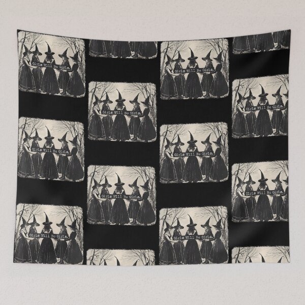 Item preview, Girls Will Be Girls Vintage Witch Coven designed and sold by OddPopARt.