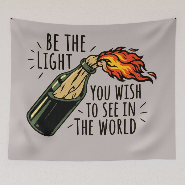 Item preview, be The Light You Wish To See In This World Molotov Cocktail designed and sold by nasr-say.