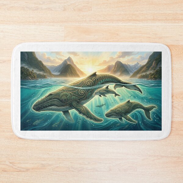 Item preview, Guardians of the Fjords — Whale and Dolphins designed and sold by Hawaii26.