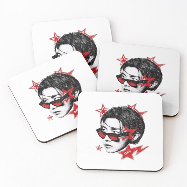 Item preview, BTS J-Hope Sunglasses Y2K Halftone Star Art designed and sold by moamaxshop.