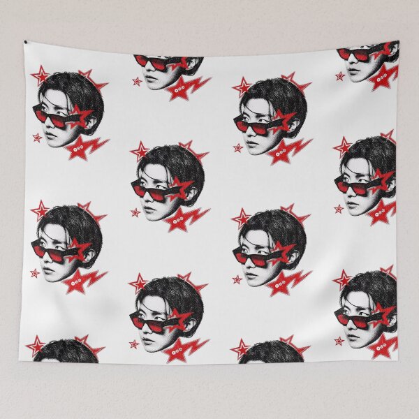 Item preview, BTS J-Hope Sunglasses Y2K Halftone Star Art designed and sold by moamaxshop.